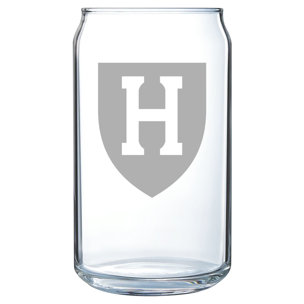 Harvard University Polar Camel 16 oz. Can Glass