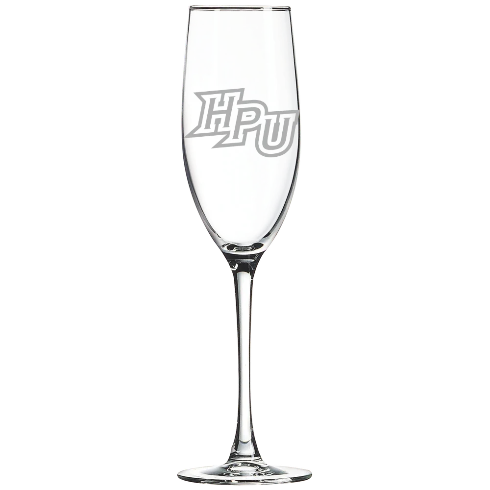 High Point University Polar Camel 8 oz. Champagne Flute