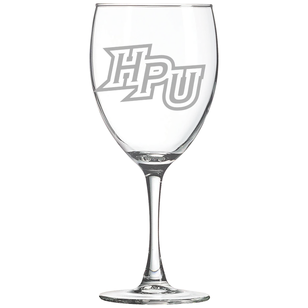 High Point University Polar Camel 10 1/2 oz. Wine Glass