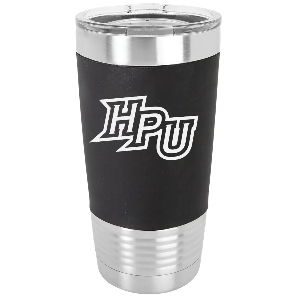 High Point University Polar Camel 20 oz. Silicone Grip Tumbler with Standard Lid