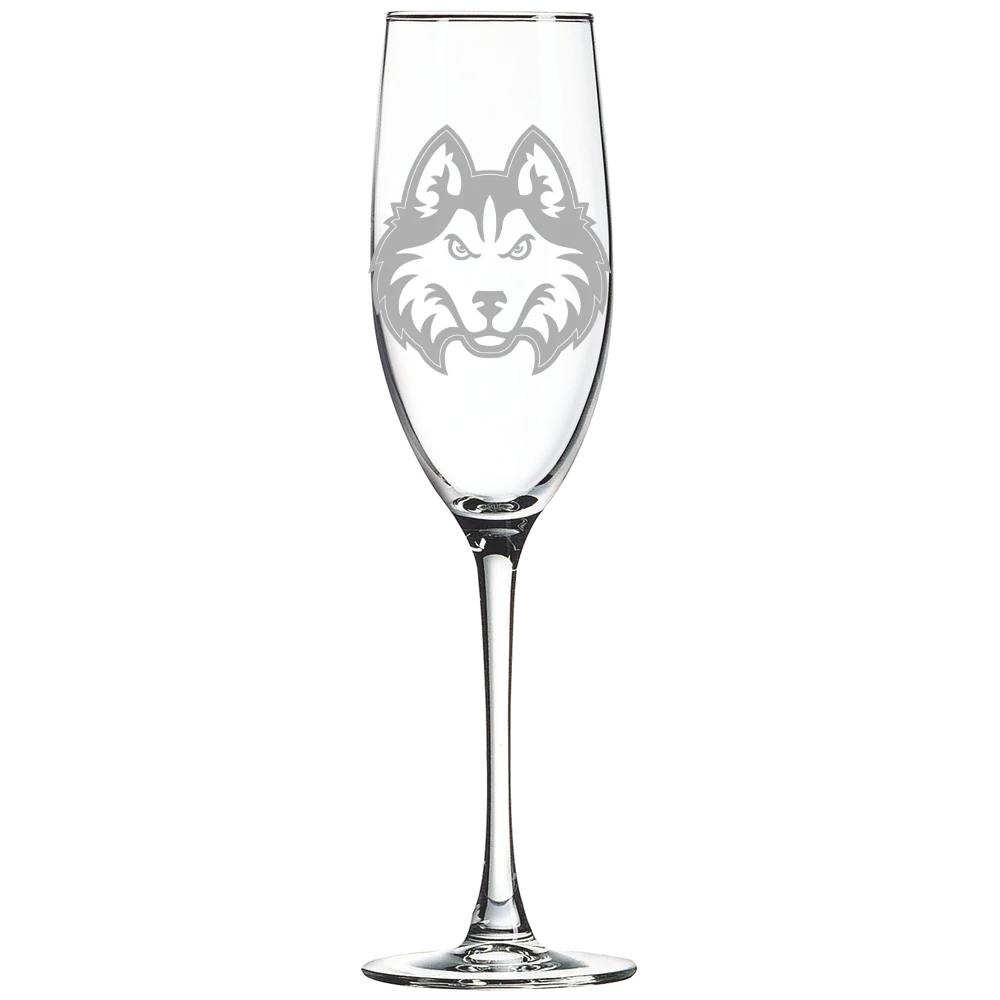 Houston Christian University Polar Camel 8 oz. Champagne Flute