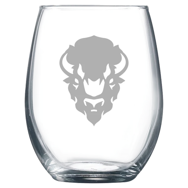 Howard University Polar Camel 9 oz. Stemless Wine Glass