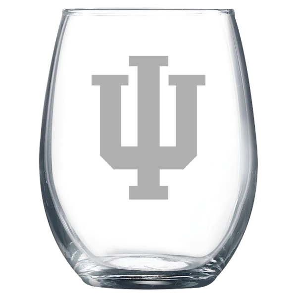 Indiana University, Bloomington Polar Camel 9 oz. Stemless Wine Glass