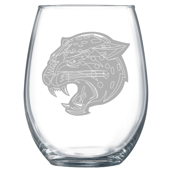 Indiana University Indianapolis Polar Camel 15 oz. Stemless Wine Glass