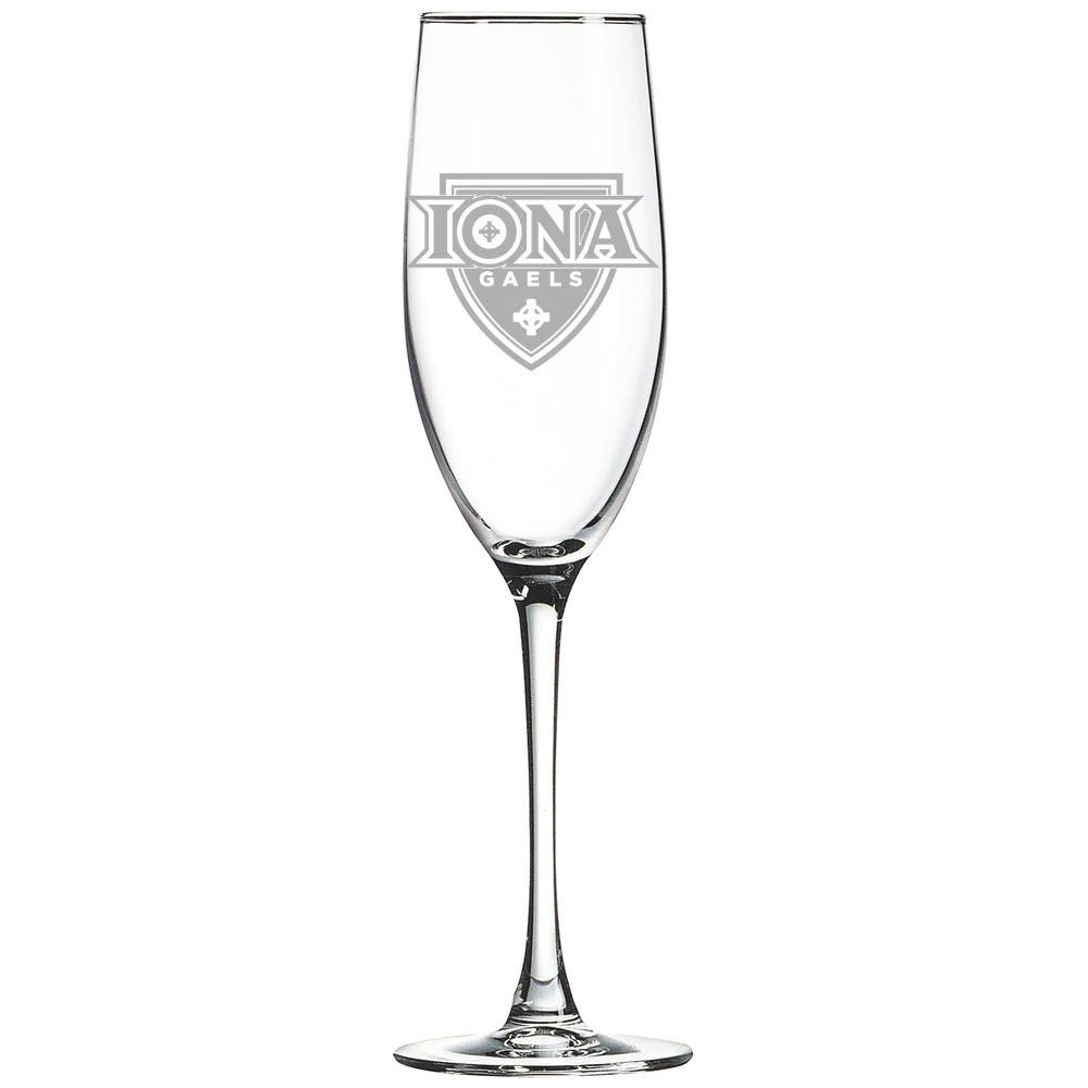 Iona University Polar Camel 8 oz. Champagne Flute