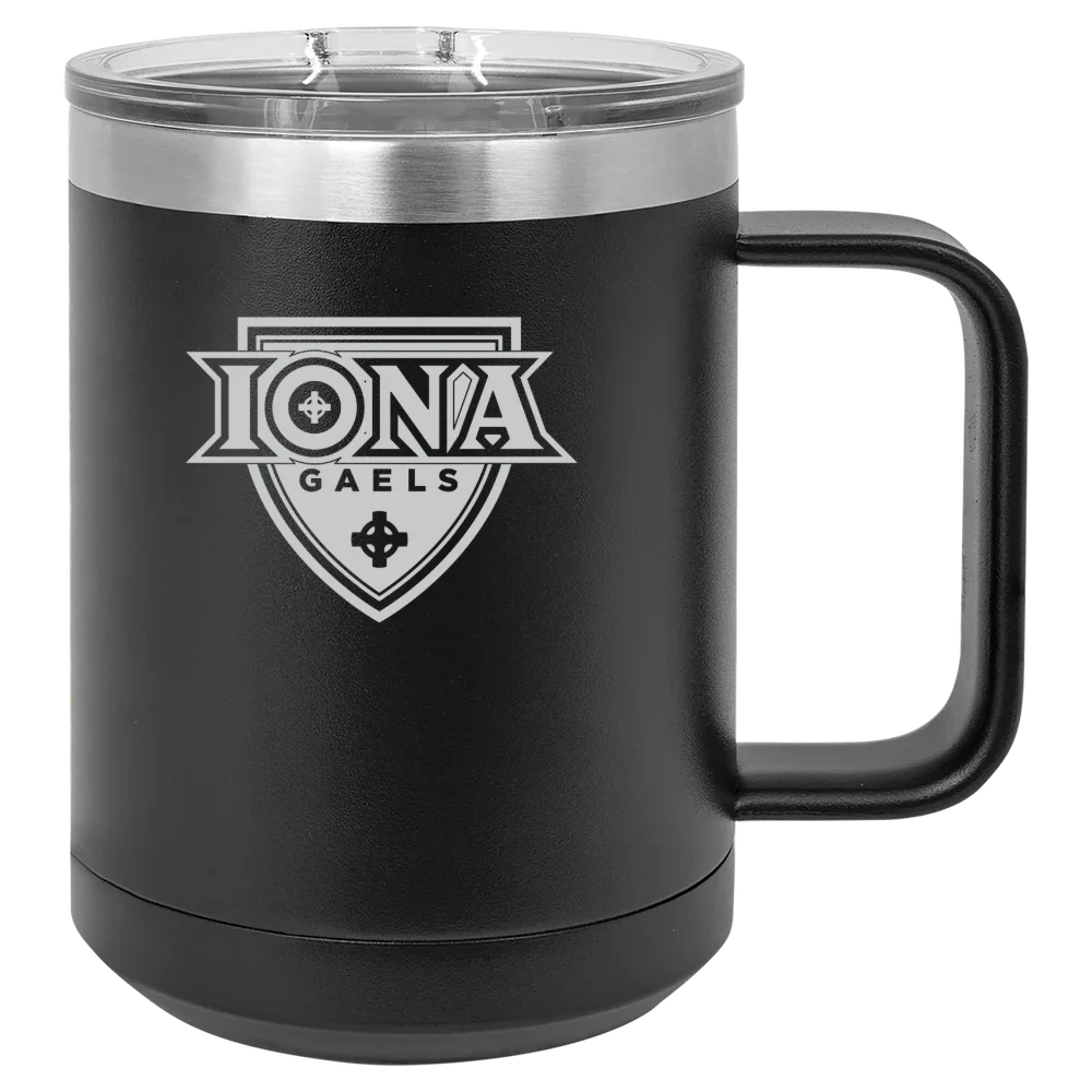 Iona University Polar Camel 15 oz. Mug with Slider Lid