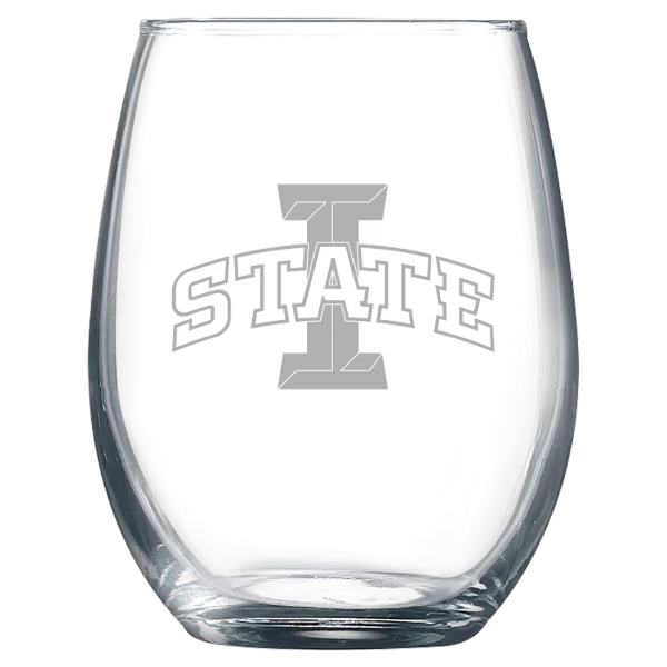 Iowa State University Polar Camel 9 oz. Stemless Wine Glass