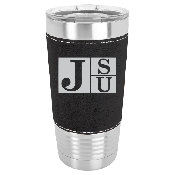 Jackson State University Polar Camel 20 oz. Leatherette Grip Tumbler with Standard Lid