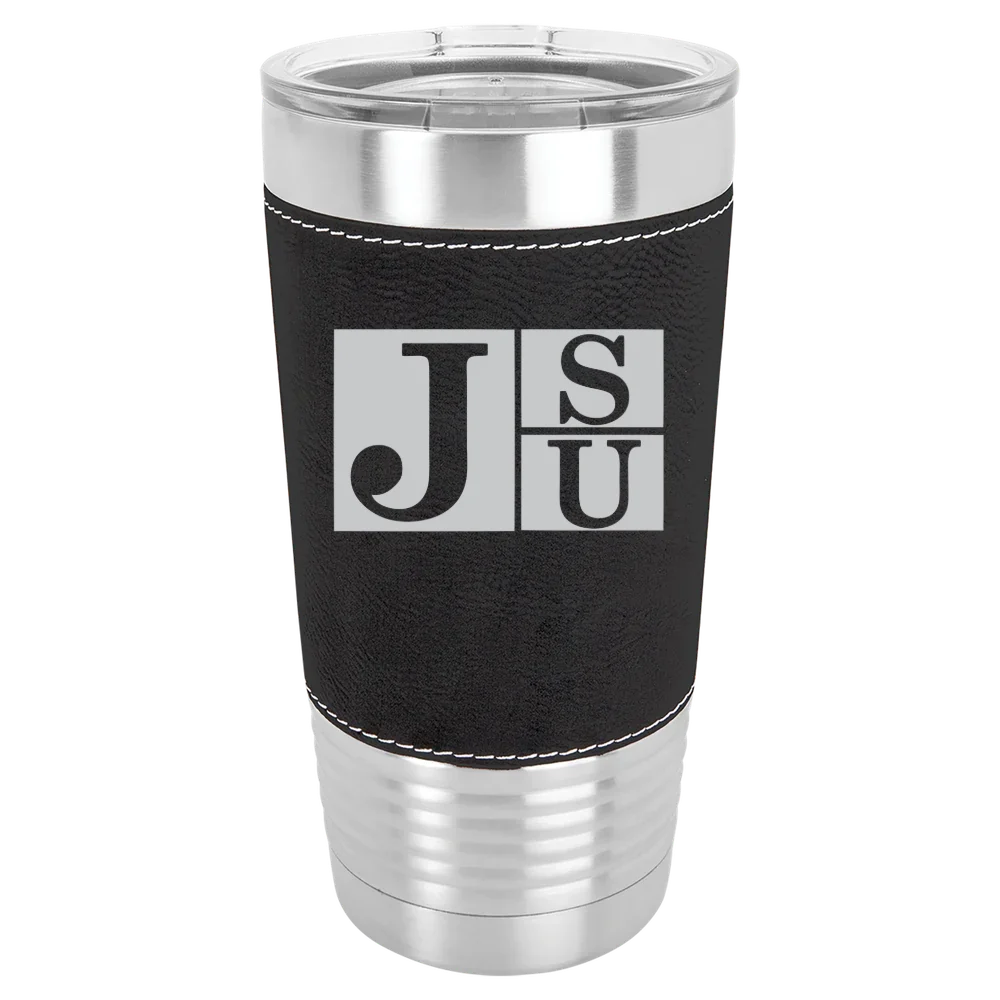 Jackson State University Polar Camel 20 oz. Leatherette Grip Tumbler with Standard Lid