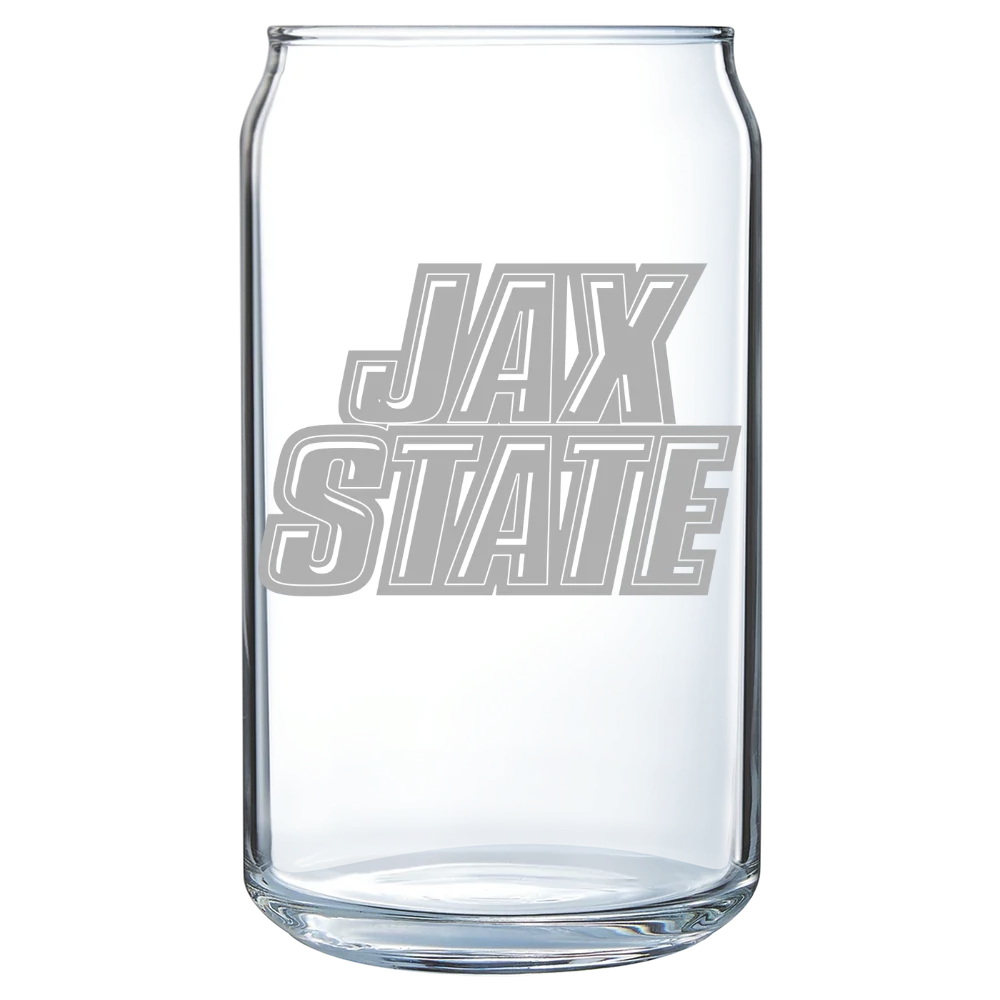 Jacksonville State University Polar Camel 16 oz. Can Glass