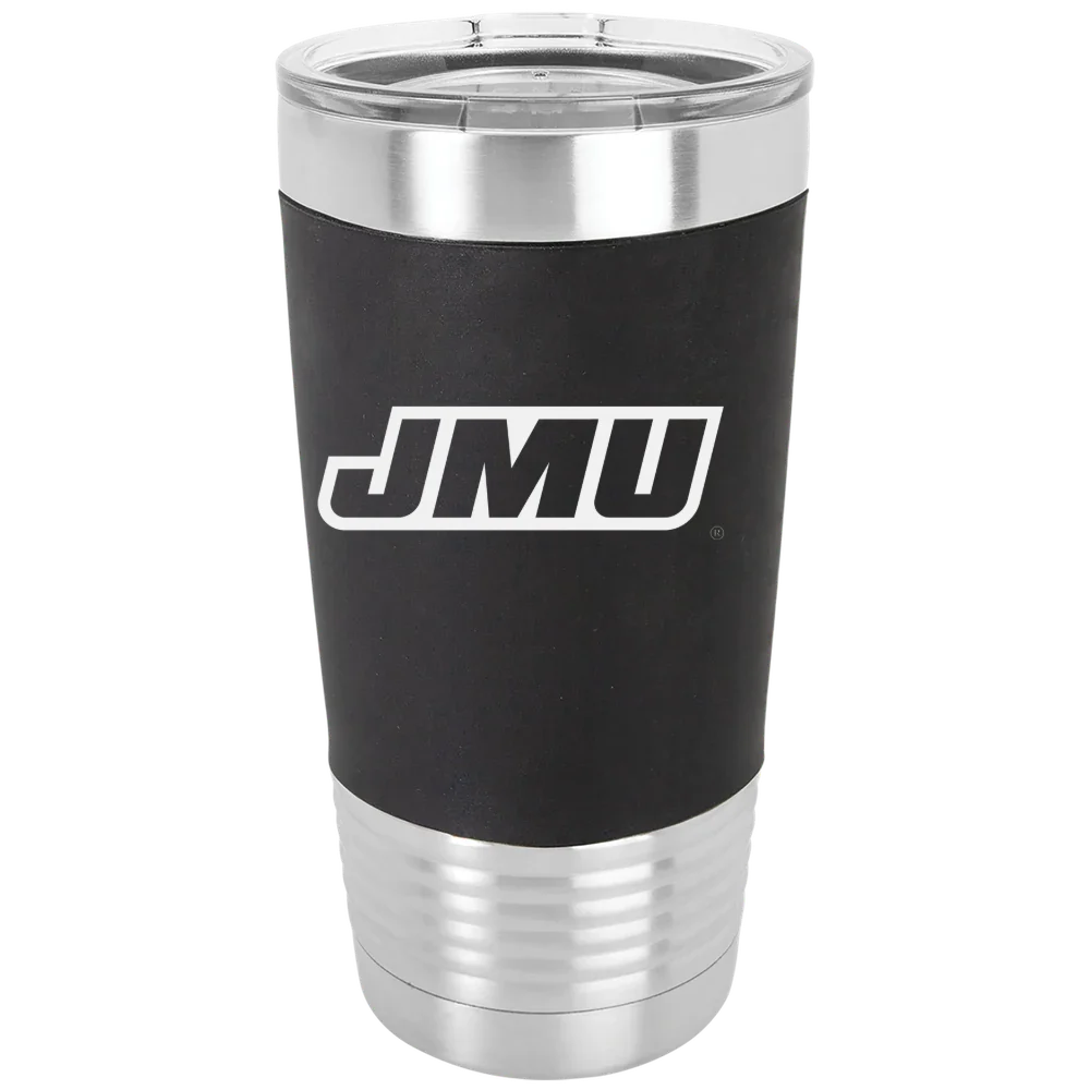 James Madison University Polar Camel 20 oz. Silicone Grip Tumbler with Standard Lid