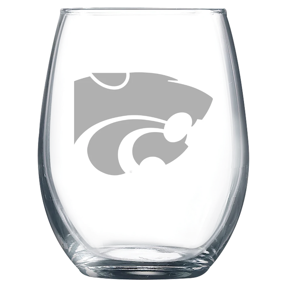 Kansas State University Polar Camel 9 oz. Stemless Wine Glass