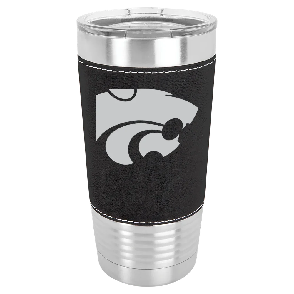Kansas State University Polar Camel 20 oz. Leatherette Grip Tumbler with Standard Lid