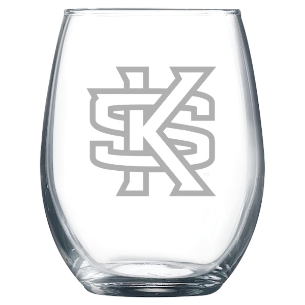 Kennesaw State University Polar Camel 9 oz. Stemless Wine Glass