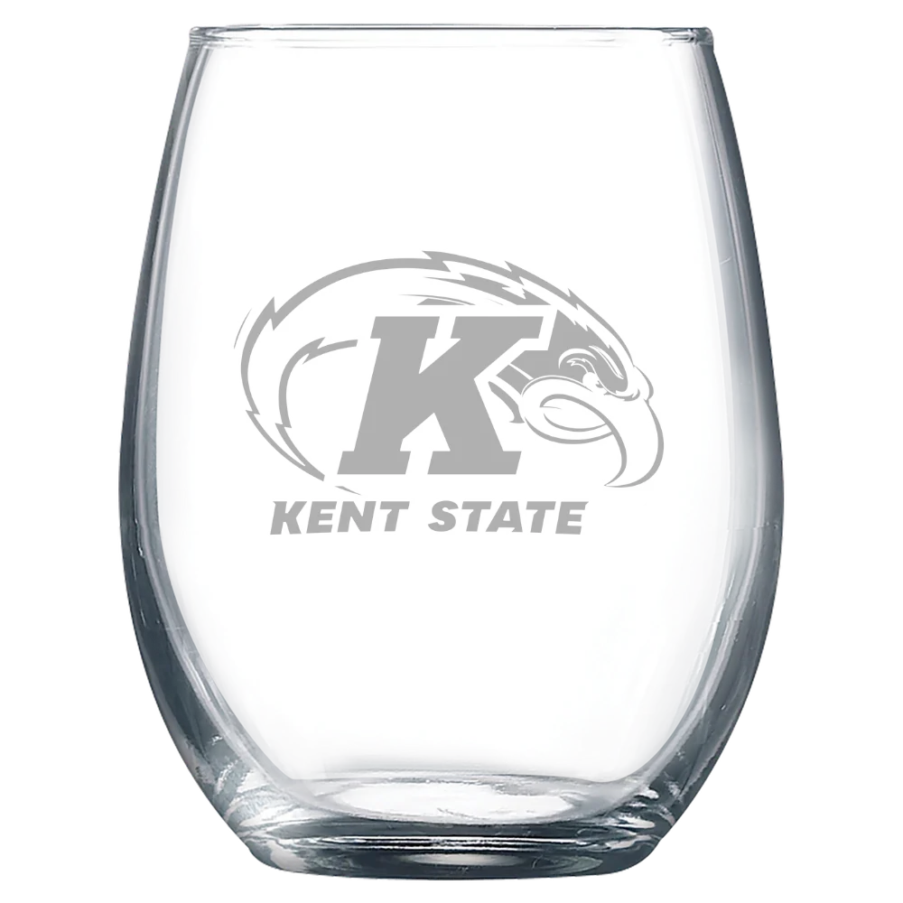 Kent State University Polar Camel 9 oz. Stemless Wine Glass