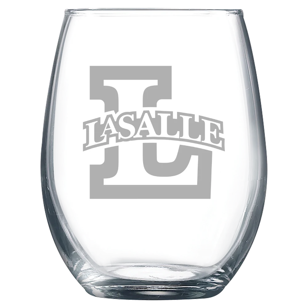 La Salle University Polar Camel 9 oz. Stemless Wine Glass