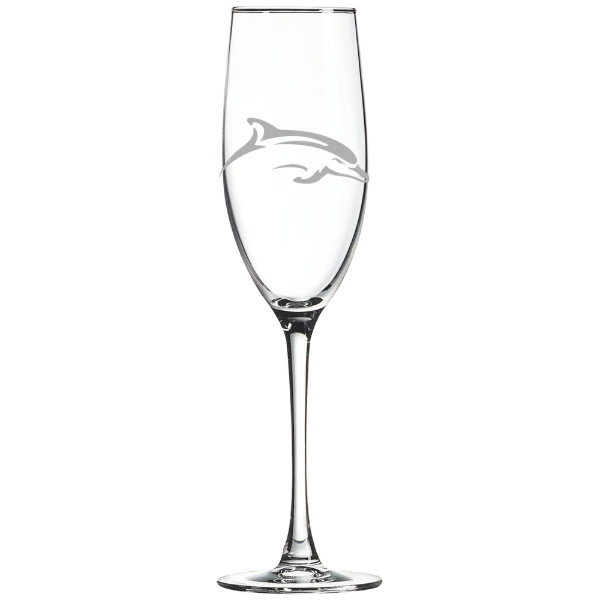 Le Moyne College Polar Camel 8 oz. Champagne Flute