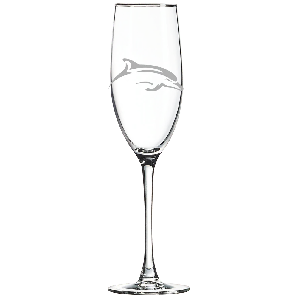 Le Moyne College Polar Camel 8 oz. Champagne Flute