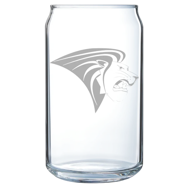 Lindenwood University Polar Camel 16 oz. Can Glass