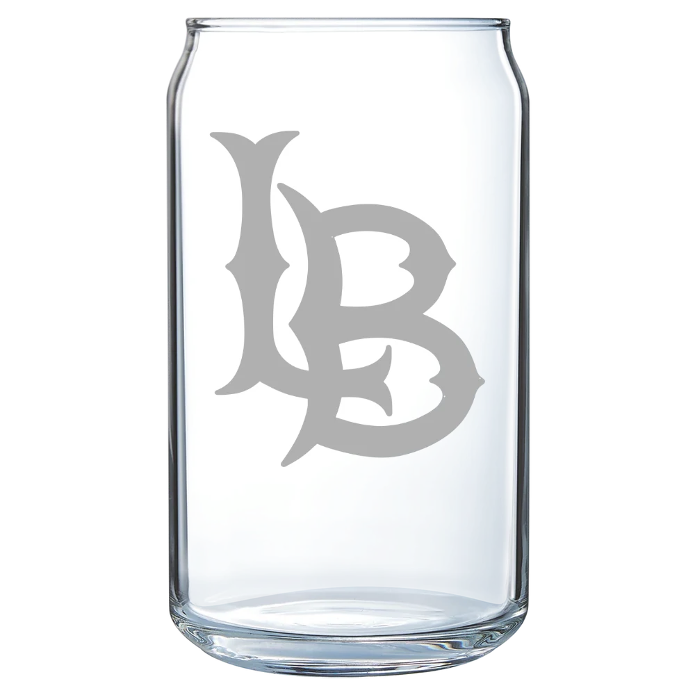 Long Beach State University Polar Camel 16 oz. Can Glass