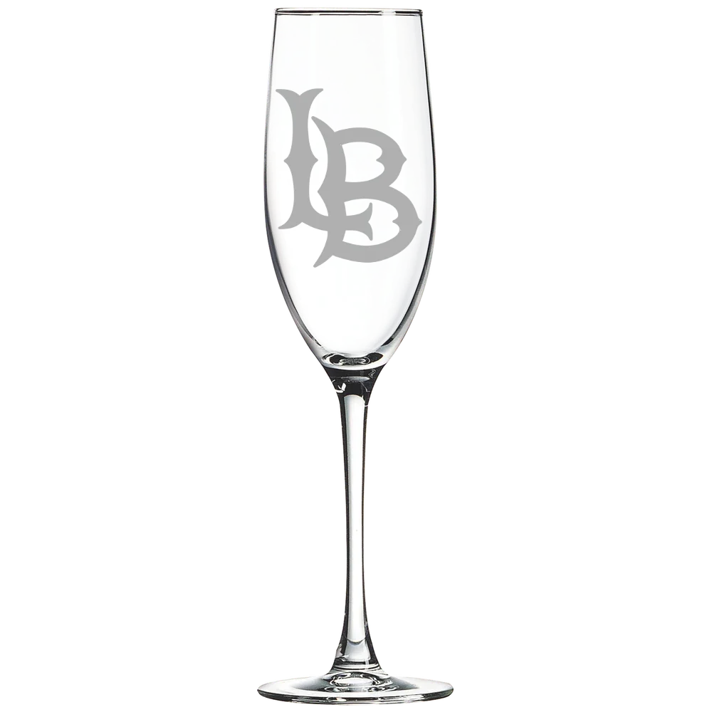 Long Beach State University Polar Camel 8 oz. Champagne Flute