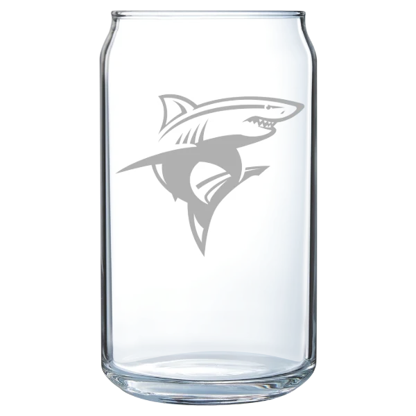 Long Island University Polar Camel 16 oz. Can Glass