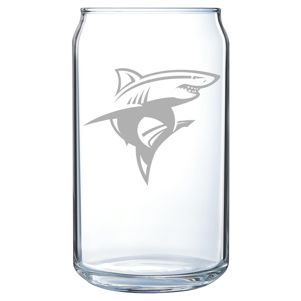 Long Island University Polar Camel 16 oz. Can Glass