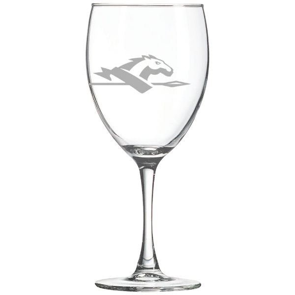 Longwood University Polar Camel 10 1/2 oz. Wine Glass