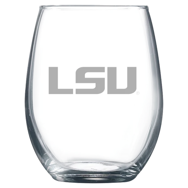 Louisiana State University Polar Camel 9 oz. Stemless Wine Glass