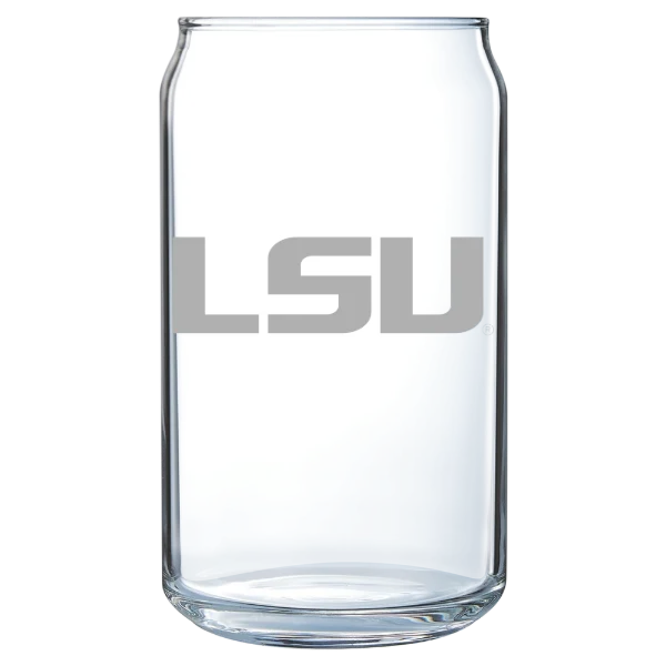 Louisiana State University Polar Camel 16 oz. Can Glass
