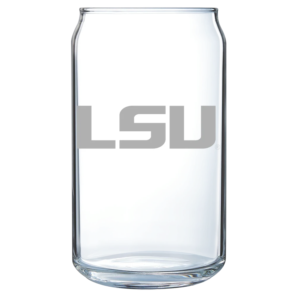 Louisiana State University Polar Camel 16 oz. Can Glass