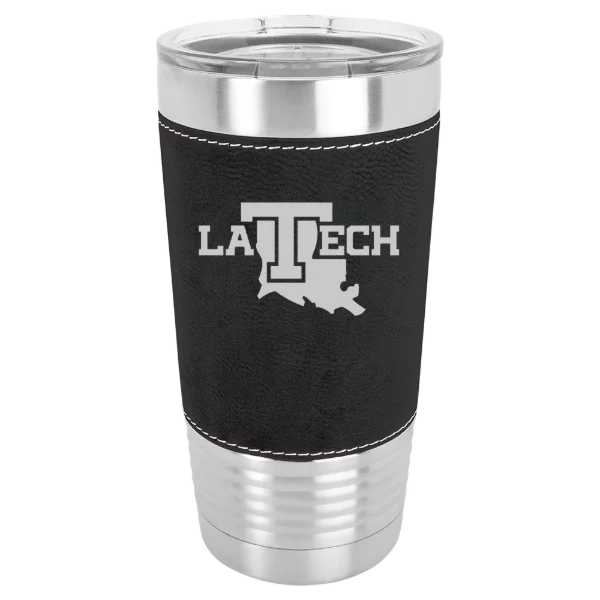 Louisiana Tech University Polar Camel 20 oz. Leatherette Grip Tumbler with Standard Lid