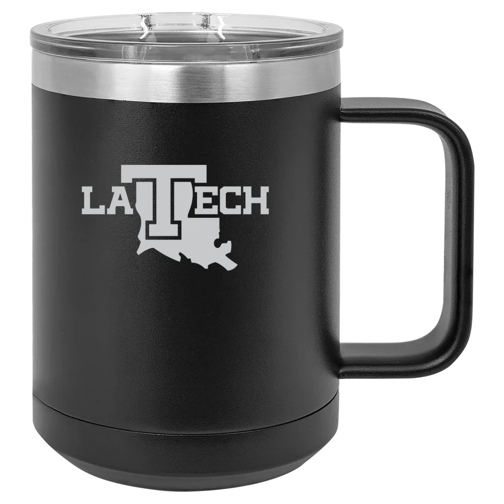 Louisiana Tech University Polar Camel 15 oz. Mug with Slider Lid