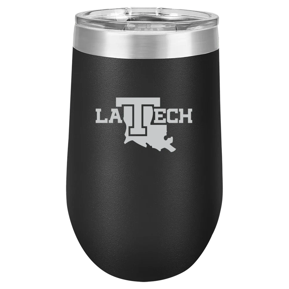 Louisiana Tech University Polar Camel 16 oz. Stemless Wine Tumbler