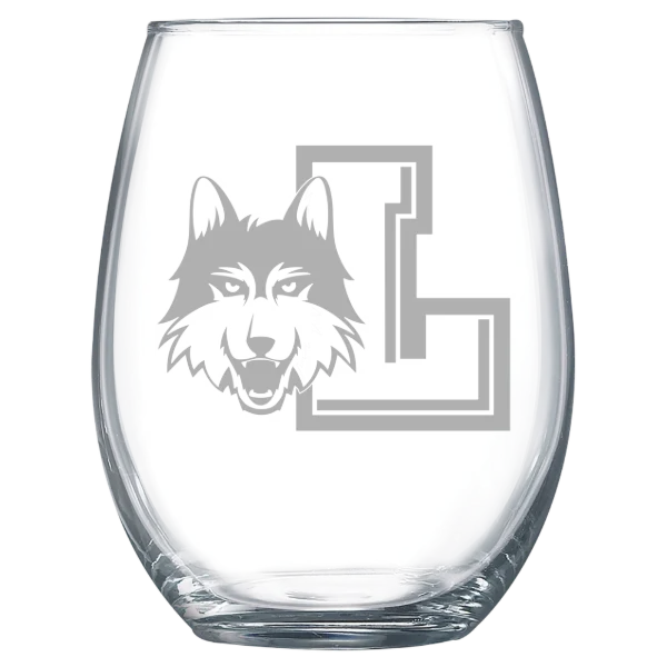 Loyola University Chicago Polar Camel 15 oz. Stemless Wine Glass