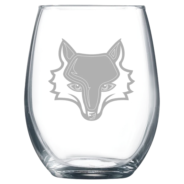 Marist University Polar Camel 9 oz. Stemless Wine Glass