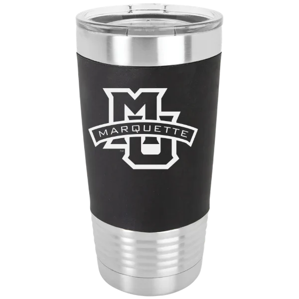 Marquette University Polar Camel 20 oz. Silicone Grip Tumbler with Standard Lid