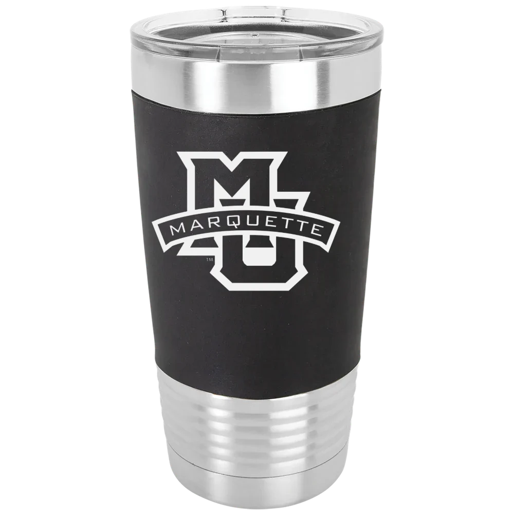 Marquette University Polar Camel 20 oz. Silicone Grip Tumbler with Standard Lid