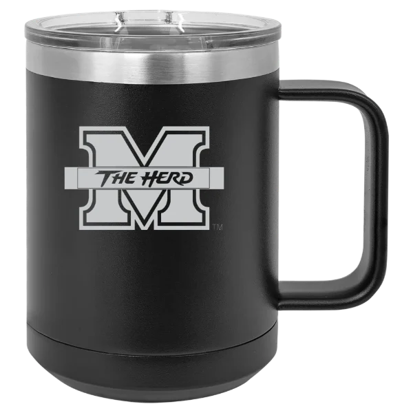 Marshall University Polar Camel 15 oz. Mug with Slider Lid
