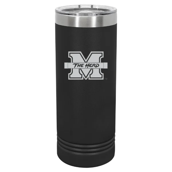 Marshall University Polar Camel 22 oz. Skinny Tumbler with Slider Lid