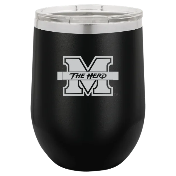 Marshall University Polar Camel 12 oz. Stemless Wine Tumbler
