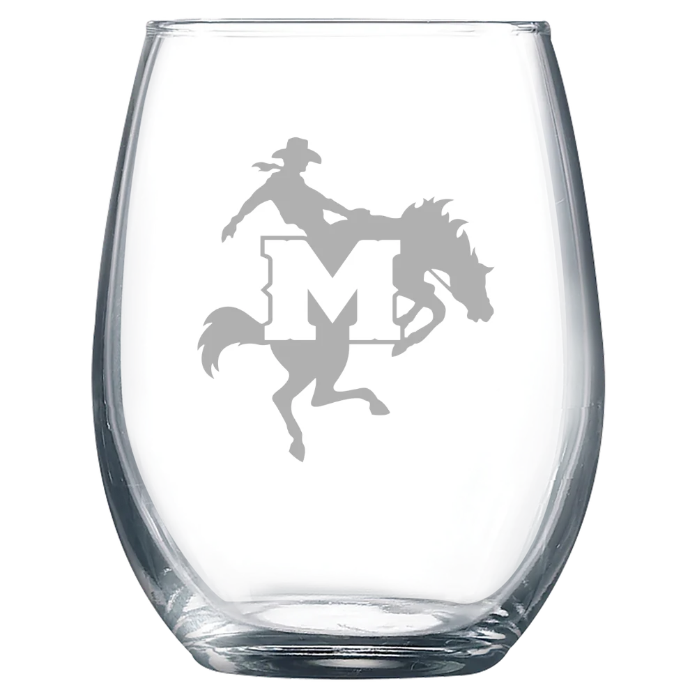 McNeese State University Polar Camel 9 oz. Stemless Wine Glass