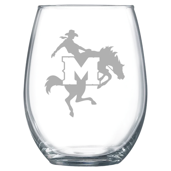 McNeese State University Polar Camel 15 oz. Stemless Wine Glass