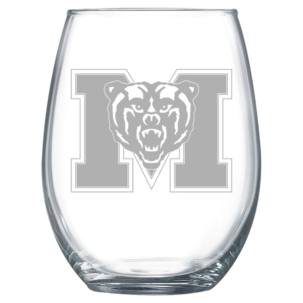 Mercer University Polar Camel 15 oz. Stemless Wine Glass