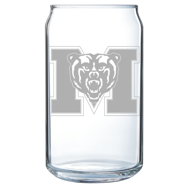 Mercer University Polar Camel 16 oz. Can Glass