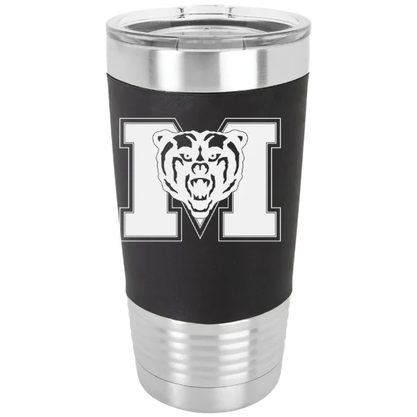 Mercer University Polar Camel 20 oz. Silicone Grip Tumbler with Standard Lid