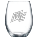 Merrimack College Polar Camel 9 oz. Stemless Wine Glass