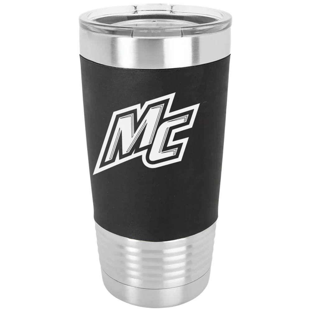 Merrimack College Polar Camel 20 oz. Silicone Grip Tumbler with Standard Lid