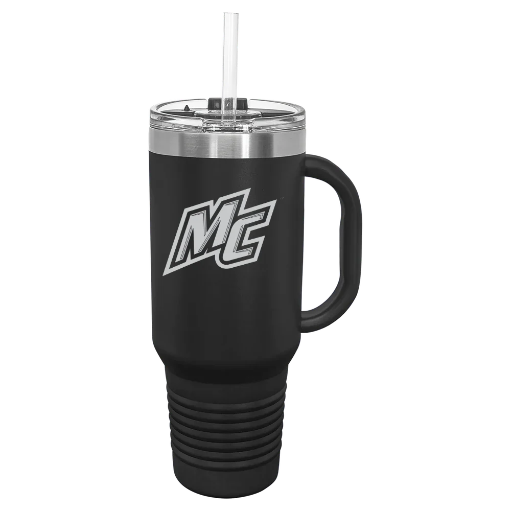 Merrimack College Polar Camel 40 oz. Travel Mug with Snap Lid & Straw