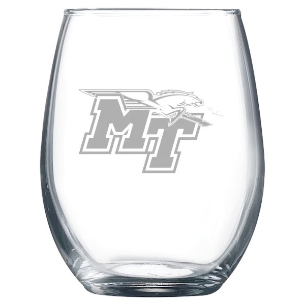 Middle Tennessee State University Polar Camel 9 oz. Stemless Wine Glass